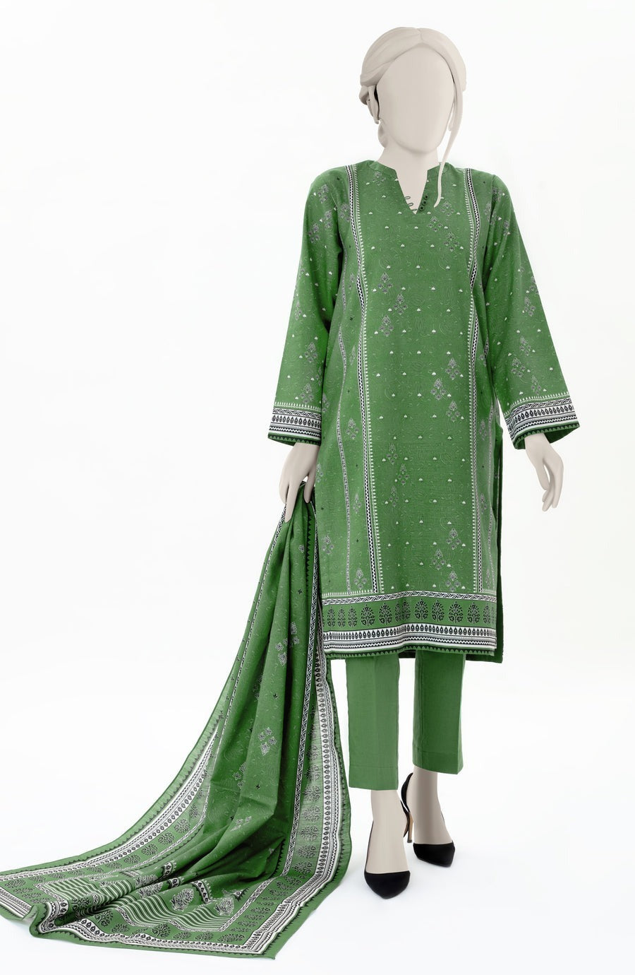 Premium 3 Piece KHADDAR Winter Collection 2025 - Unstitched