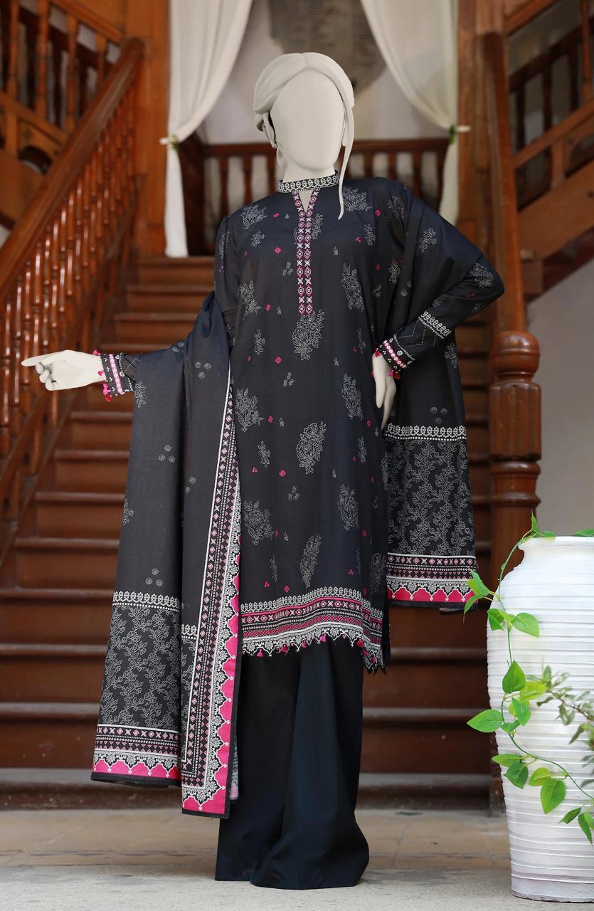 Premium 3 Piece KHADDAR Winter Collection 2025 - Unstitched